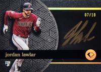2024 Topps Diamond Icons Black Polychromatink #BPAJL Jordan Lawlar Black-Gold Ink Baseball Card