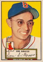 1952 Topps #22 Dom DiMaggio Red Back Baseball Card