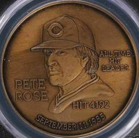 1986 Hillshire Farms Kahn's Coin # Pete Rose Baseball Card