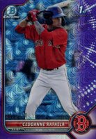 2022 Bowman Mega Box Chrome #61 Ceddanne Rafaela Purple Refractor Baseball Card