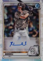 2020 Bowman Draft #BDC39 Robert Hassell SP-Autograph-Chrome Baseball Card