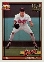 1991 Topps Desert Shield #724 David Segui Baseball Card