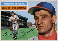 1956 Topps #193 Wilmer Mizell Baseball Card