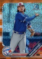 2019 Bowman Mega Box Chrome #111 Bo Bichette Orange Refractor Baseball Card
