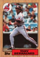 1987 Topps Tiffany #758 Tony Bernazard Baseball Card