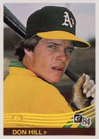 1984 Donruss #96 Donnie Hill Baseball Card