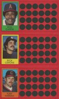 1981 Topps Scratch-Offs # Rod Carew/Rick Cerone/Toby Harrah Baseball Card