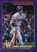 2024 Topps Update #US123 Shohei Ohtani Purple Holo Foilboard Baseball Card