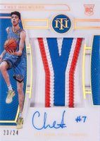 2022 Panini National Treasures #101 Chet Holmgren Patch Autograph-Gold Fotl Basketball Card