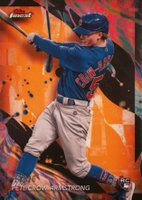 2024 Topps Finest #104 Pete Crow-Armstrong Orange Refractor Baseball Card