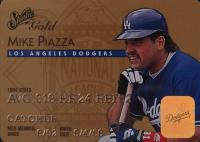 1995 Studio #4 Mike Piazza Gold Baseball Card