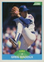 1989 Score #119 Greg Maddux Baseball Card