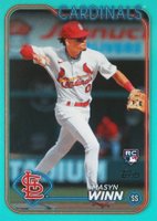 2024 Topps #480 Masyn Winn Aqua Baseball Card