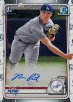 2020 Bowman Chrome Prospect Autographs #CPARPE Ryan Pepiot Baseball Card