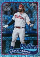 2024 Topps Silver Pack 1989 Chrome Promo #20 Bryce Harper Series 2 Baseball Card