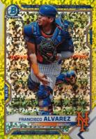 2021 Bowman Chrome Prospects #BCP53 Francisco Alvarez Yellow Mini-Diamond Refractor Baseball Card