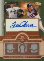 2010 Topps Sterling Career Chronicles Relics Autograph #42 Tom Seaver Triple Baseball Card