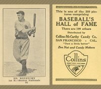 1917 Collins-McCarthy #94 Ed Kohetchy Baseball Card