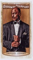 2019 Goodwin Champions #1 Michael Jordan Mini-Wood Basketball Card