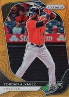 2020 Panini Prizm #181 Yordan Alvarez Neon Orange Prizm Baseball Card