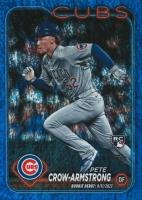2024 Topps Update #US91 Pete Crow-Armstrong Blue Holo Foilboard Baseball Card