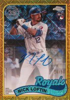 2024 Topps Silver Pack 1989 Chrome Promo #NL Nick Loftin Update-Autograph-Gold Refractor Baseball Card