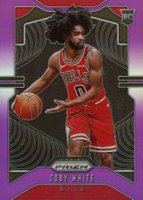 2019 Panini Prizm #253 Coby White Purple Prizm Basketball Card