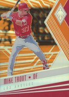 2018 Panini Chronicles Phoenix #7 Mike Trout Orange Baseball Card