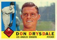 1960 Topps #475 Don Drysdale Baseball Card