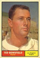 1961 Topps #216 Ted Bowsfield Baseball Card