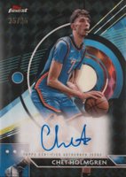 2023 Topps Finest Finest Autographs #CH Chet Holmgren Black Geometric Basketball Card