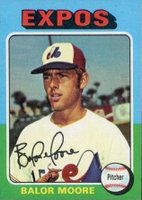 1975 Topps Mini #592 Balor Moore Baseball Card
