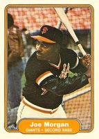 1982 Fleer #397 Joe Morgan Baseball Card