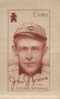 1910 White Silks # John Evers Baseball Card