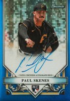2024 Bowman Sterling Rookies Autographs #RAPS Paul Skenes Blue Refractor Baseball Card