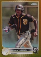2022 Topps Pro Debut #PD132 James Wood Gold Baseball Card