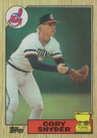1987 Topps #192 Cory Snyder Baseball Card