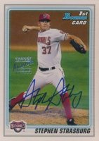 2010 Bowman Prospects #BP1 Stephen Strasburg Autograph Baseball Card