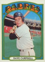 1972 Topps #384 Dave Campbell Baseball Card