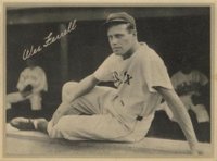 1936 Glossy Finish & Leather # Wes Ferrell Leather Baseball Card