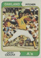 1974 Topps #461 John Odom Baseball Card