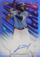 2023 Bowman's Best Shellacked Autographs #SHAJCA Junior Caminero Baseball Card