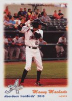 2010 Grandstand Aberdeen Ironbirds Update # Manny Machado Baseball Card