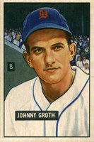 1951 Bowman #249 Johnny Groth Baseball Card