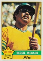1976 Topps #500 Reggie Jackson Baseball Card