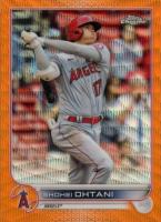 2022 Topps Chrome #1 Shohei Ohtani Orange Wave Refractor Baseball Card