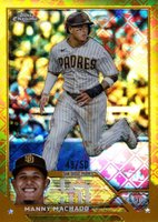 2023 Topps Chrome Logofractor Edition #124 Manny Machado Gold Refractor Baseball Card