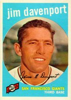 1959 Topps #198 Jim Davenport Baseball Card