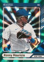 2024 Panini Donruss #89 Ronny Mauricio Green Laser Baseball Card