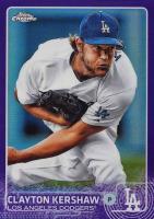 2015 Topps Chrome #55 Clayton Kershaw Purple Refractor Baseball Card